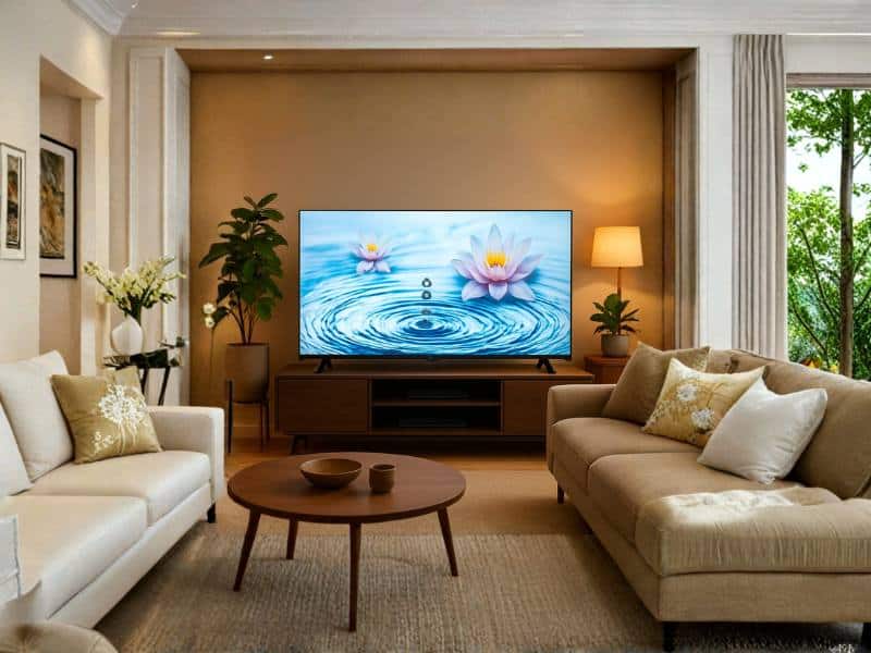 מסך טלוויזיה בסלון